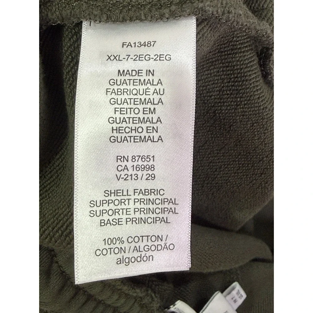 Lacoste Sweatpants Mens 2XL Green Blue Taper CONTRAST LETTERING Drawstring